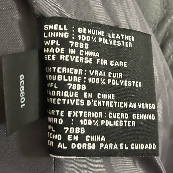 Michael Kors Leather Biker Jacket - Picture 11 of 12